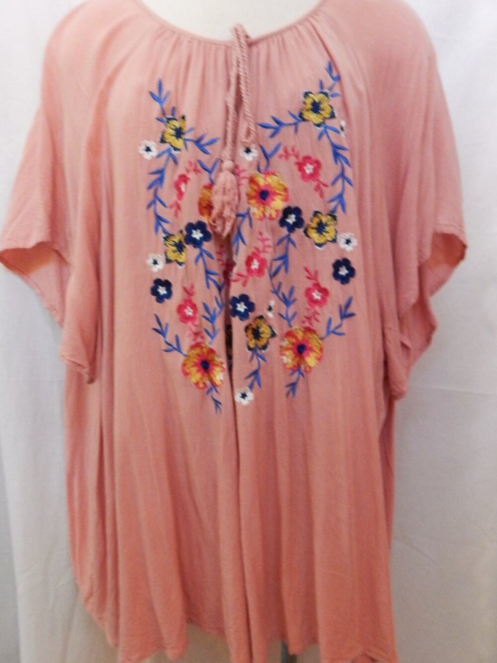 Shein Colorful Embroidered Top - XXL